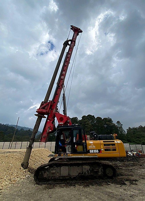 Equipo de construcción en una obra